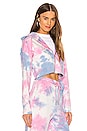 view 2 of 4 Paris Zip Up Hoodie in Pink & Blue