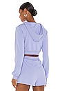view 3 of 4 Danna Crop Hoodie in Periwinkle