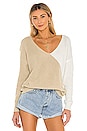 view 2 of 4 Trish Knot Sweater in Beige & White