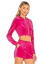 view 2 of 4 Paris Velour Jacket in Hot Pink