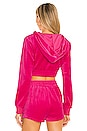 view 3 of 4 Paris Velour Jacket in Hot Pink