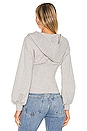 view 3 of 4 PULL À CAPUCHE MARTINE in Heather Grey