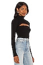 view 2 of 4 Tasha Cut Out Sweater in Black