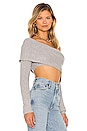 view 2 of 4 Lyla Crop Sweater in Heather Grey