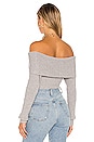 view 3 of 4 Lyla Crop Sweater in Heather Grey