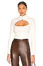 view 1 of 4 Tanya Cut Out Sweater in Ivory