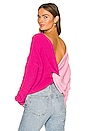 view 1 of 5 Trish Knot Sweater in Pink & Hot pink