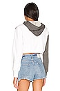 view 3 of 4 Anais Two Tone Hoodie in Grey Multi