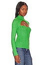 view 2 of 4 Tanya Cut Out Sweater in Green