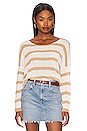 view 2 of 5 Adriana Knit Sweater in Taupe & White