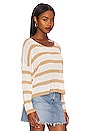 view 3 of 5 Adriana Knit Sweater in Taupe & White