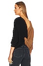 view 4 of 5 Trish Knot Sweater in Brown & Black