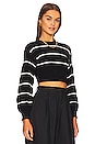 view 2 of 4 Sophia Stripe Sweater in Black