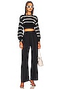 view 4 of 4 Sophia Stripe Sweater in Black