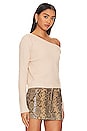 view 2 of 4 Ravie One Shoulder Sweater in Nude