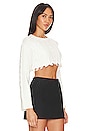 view 2 of 4 Adelita Crop Sweater in Ivory