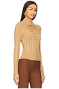 view 2 of 4 Tanya Cut Out Sweater in Camel
