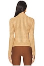 view 3 of 4 Tanya Cut Out Sweater in Camel