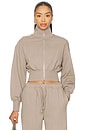 view 1 of 5 Branka Zip Up Jacket in Taupe