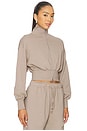 view 3 of 5 Branka Zip Up Jacket in Taupe