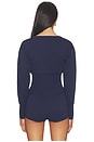 view 3 of 4 Jayella Knit Top in Navy