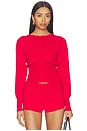 view 1 of 4 Jayella Knit Top in Red