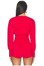 view 3 of 4 Jayella Knit Top in Red