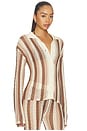 view 3 of 5 GILET FRANCIE in Neutral Stripe