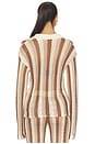 view 4 of 5 GILET FRANCIE in Neutral Stripe
