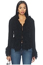 view 1 of 4 Cassindra Shaggy Sweater in Black