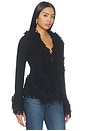 view 2 of 4 Cassindra Shaggy Sweater in Black