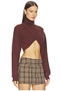 view 2 of 4 Zinnia Sweater Top in Brown