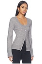 view 2 of 4 Amelie Button Front Sweater in Charcoal