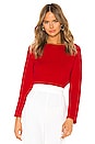 view 1 of 4 Geraldine Ribbed Sweater in Red