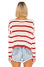 view 4 of 5 Adriana Knit Sweater in White & Red