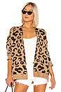 view 1 of 4 Draya Leopard Cardigan in Mocha