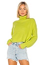 view 1 of 4 Lacy Turtleneck Sweater in Green