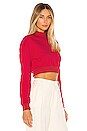 view 2 of 4 Meghan Crop Sweatshirt in Red