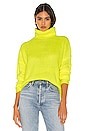 view 1 of 4 PULL COL ROULÉ LIRA in Neon Yellow