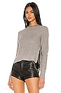 view 1 of 4 Josie Cropped Sweater in Light Heather Grey