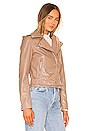 view 3 of 5 Giovanna Moto Jacket in Tan