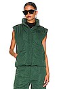 view 2 of 5 Trish Puffer Vest in Forest Green