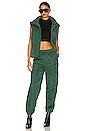 view 5 of 5 Trish Puffer Vest in Forest Green
