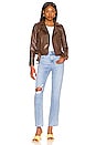 view 5 of 5 Kailey Moto Jacket in Brown