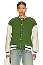 view 2 of 5 Kai Varsity Jacket in Green