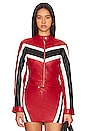 view 2 of 5 Jackie Faux Leather Moto Jacket in Red