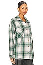 view 3 of 5 Jordayn Oversized Shacket in Green Plaid
