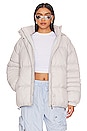 view 1 of 5 Raquelle Oversized Puffer in Grey