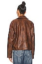 view 4 of 5 Lana Faux Leather Jacket in Brown