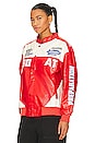 view 4 of 6 Whitney Racer Jacket in Red